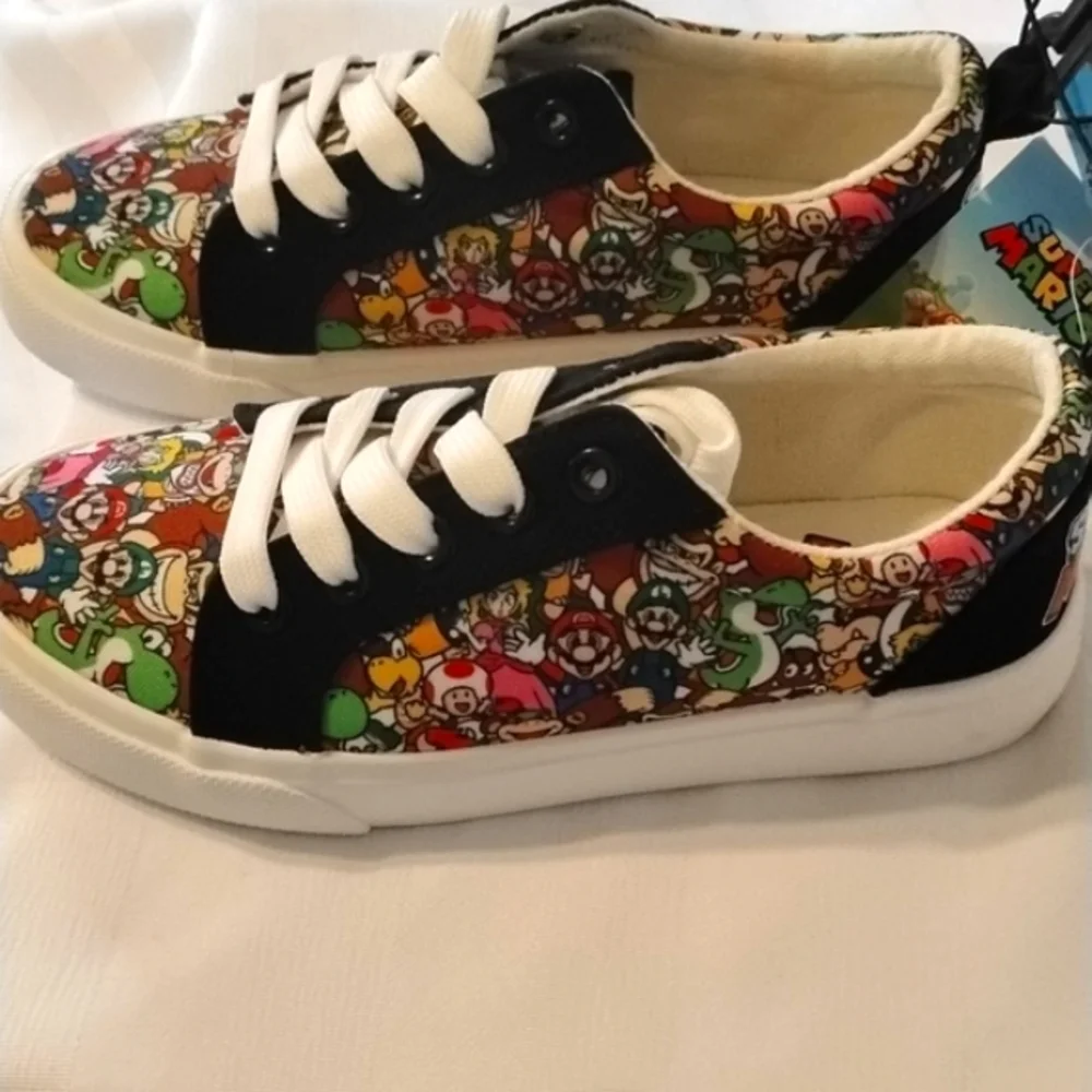 Nintendo By Ground Up Super Mario Theme Sneakers and Mug Set, Size: 1, NWT